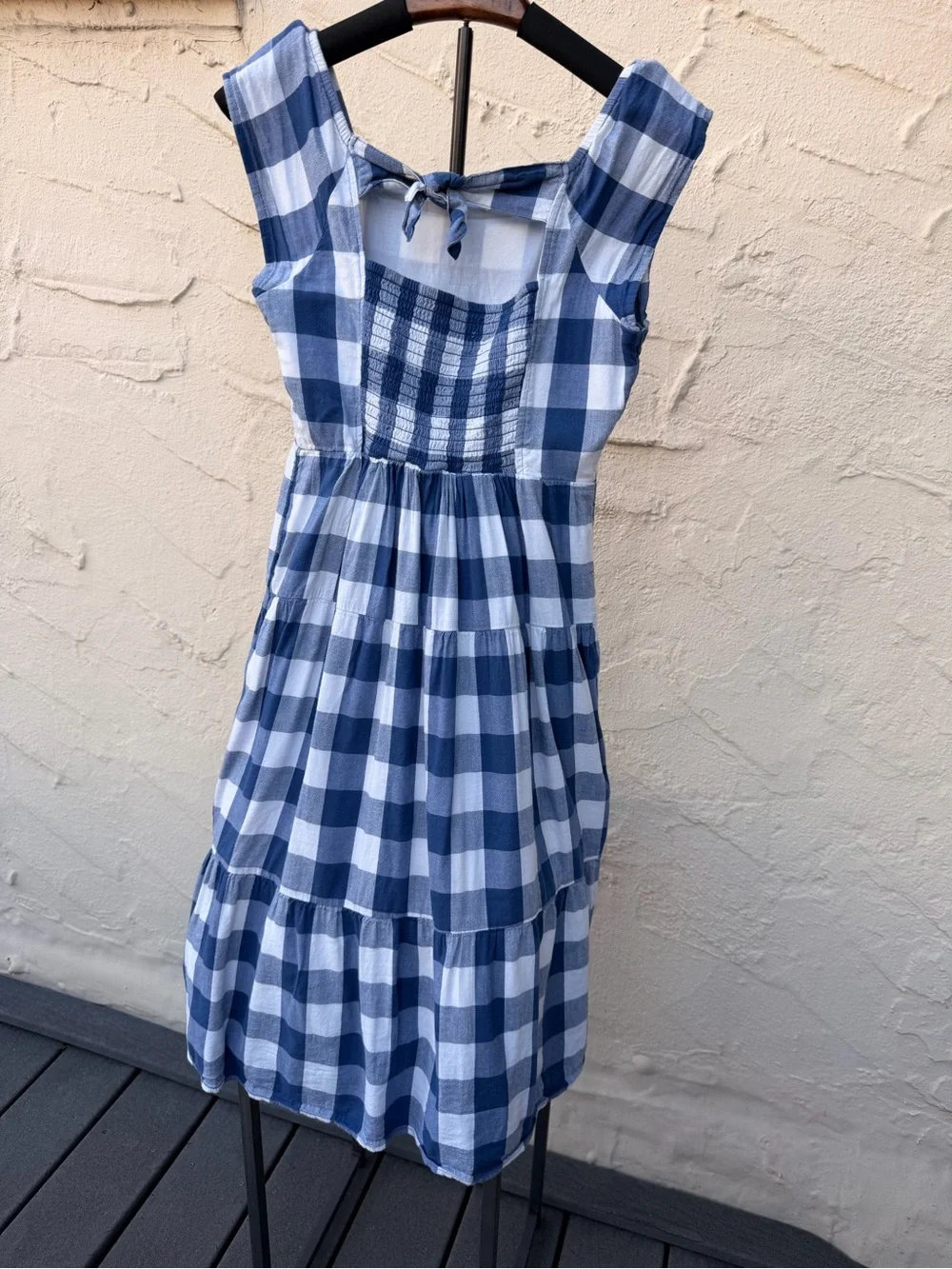Girls Old Navy Gingham Ruffle Sleeve Dress size: L